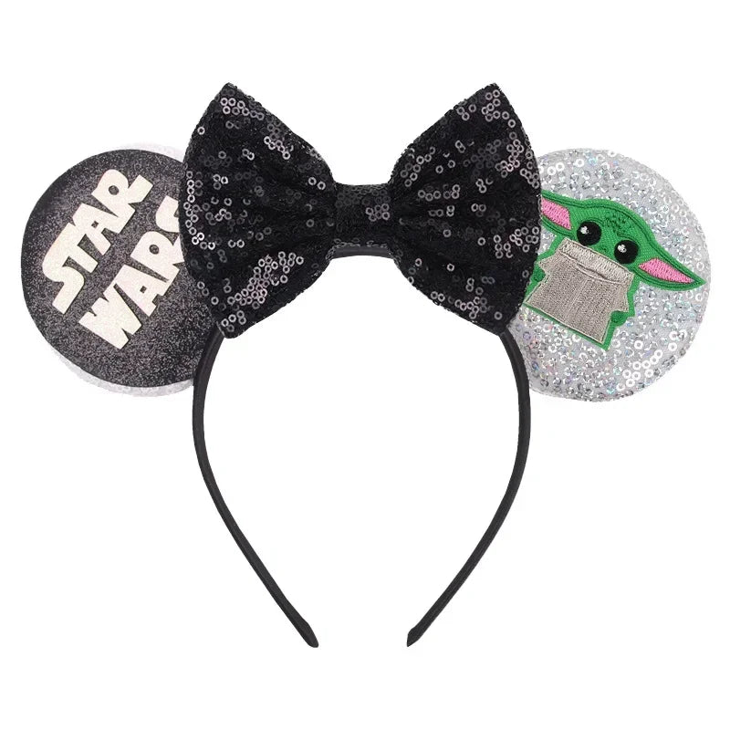 Mickey Mouse Ears Headbands for Baby Girls Star Wars Headband Disney Children Halloween Hair Accessories Adult Kid Hairband Gift